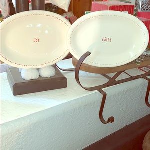 Rae Dunn Christmas Plate Set